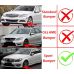 Mercedes Benz C klasė W204 Sport bamperio pažeminimas